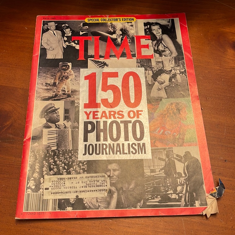 Time Magazine Fall 89 Special Collectors Edition 150  Years of Photo Journalism